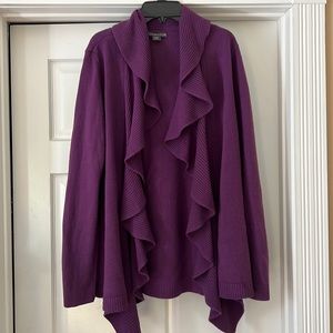 Gorgeous ruffled sweater size XL.